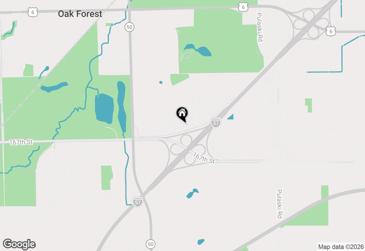 Map of 4428 Lisa Lane, Oak Forest, IL 60452