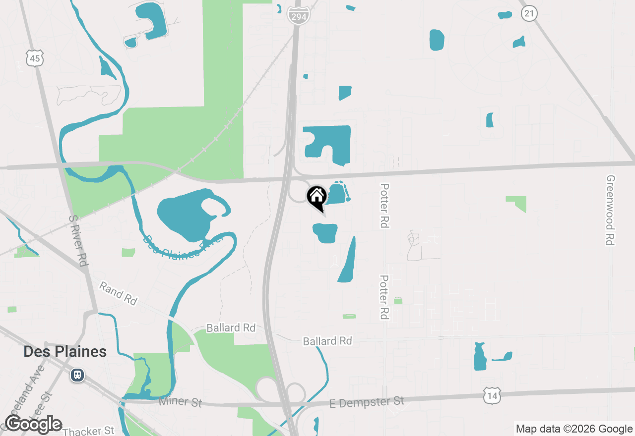 Map of 9430 Bay Colony Drive #2N, Des Plaines, IL 60016