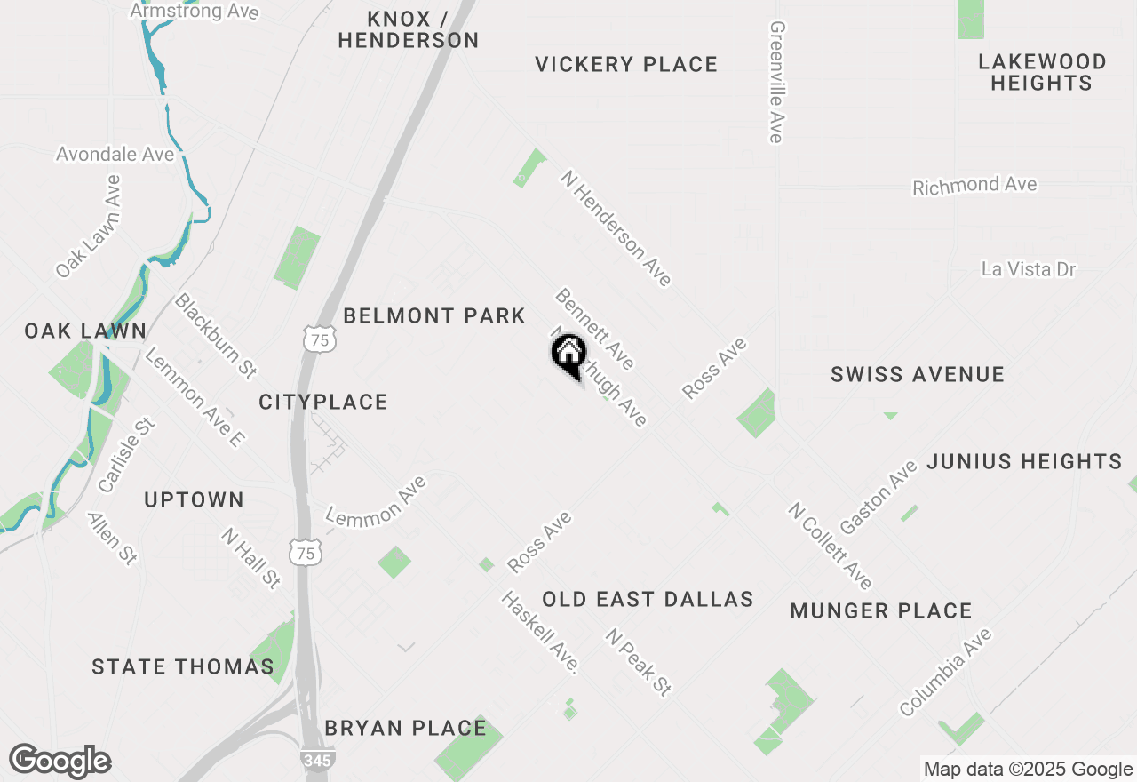 Map of 2015 N Prairie Avenue #102, Dallas, TX 75204