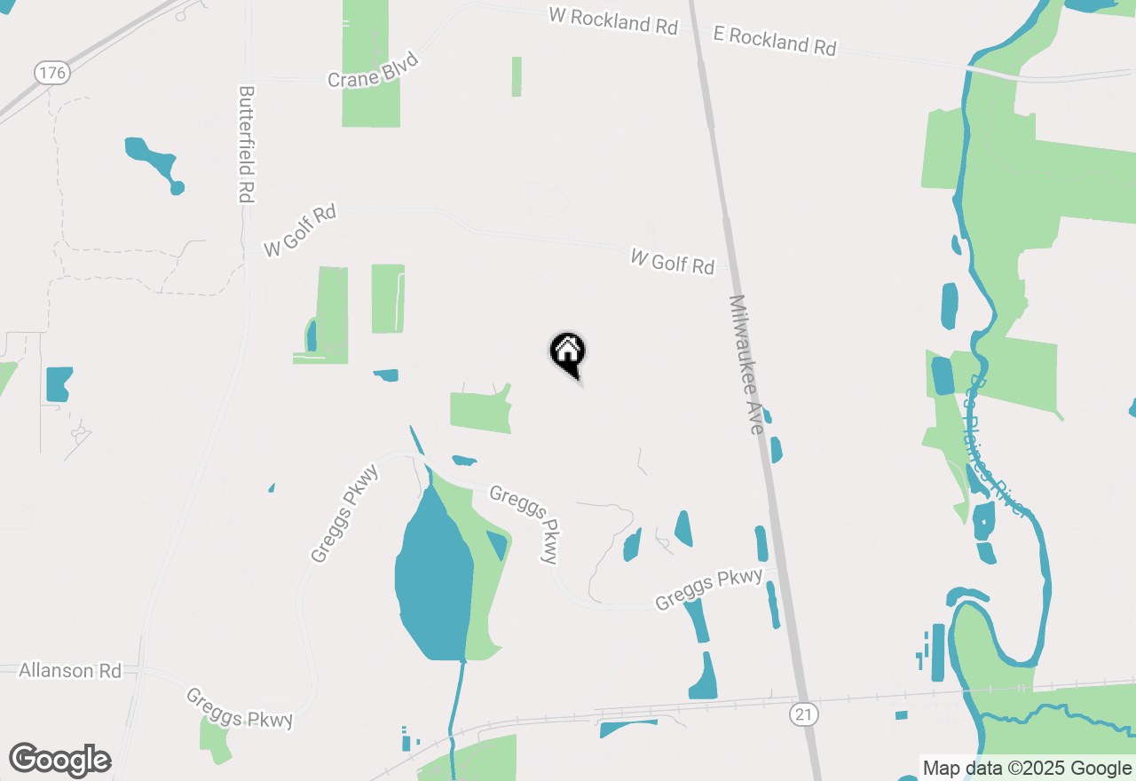 Map of 1137 Weeping Willow Lane, Libertyville, IL 60048