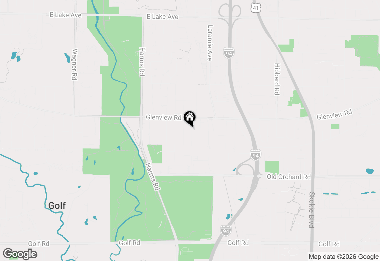 Map of 712 Juniper Road, Glenview, IL 60025