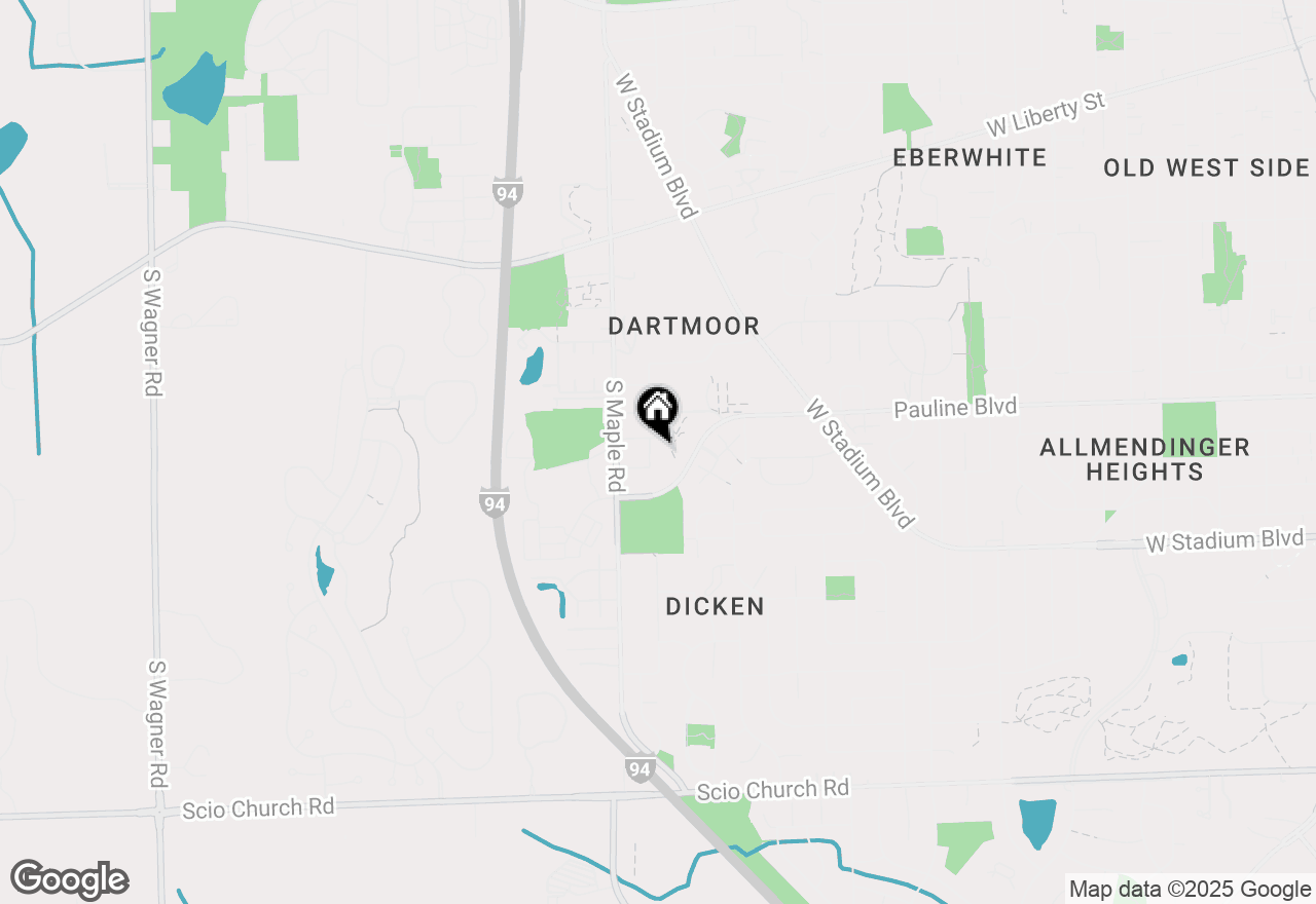 Map of 2140 Pauline Boulevard #307, Ann Arbor, MI 48103