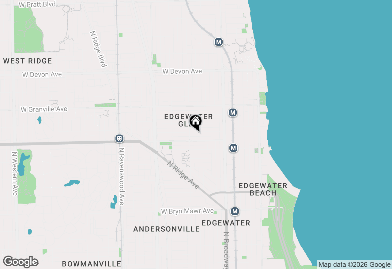 Map of 1337 W Norwood Street, Chicago, IL 60660