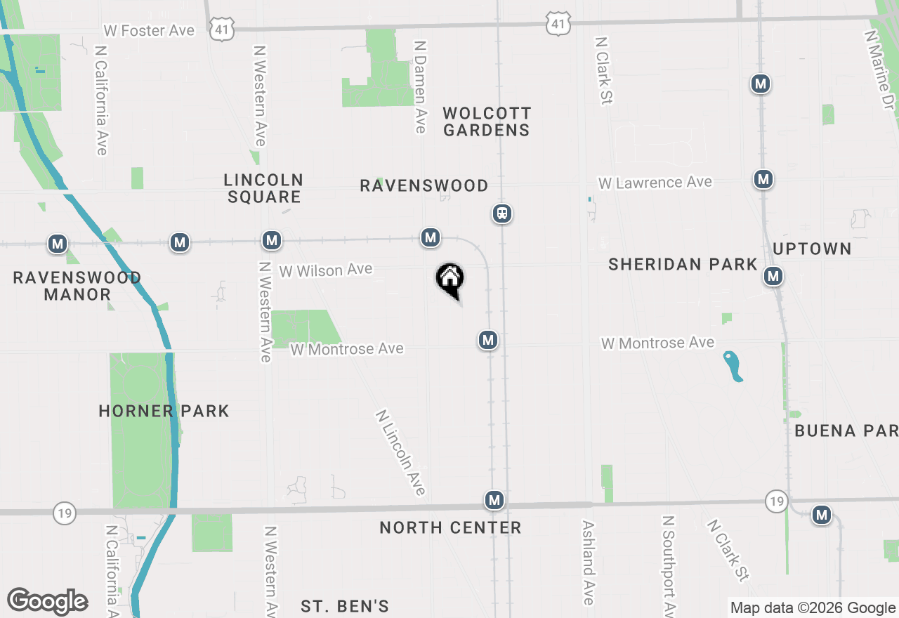 Map of 4452 N Winchester Avenue #2, Chicago, IL 60640