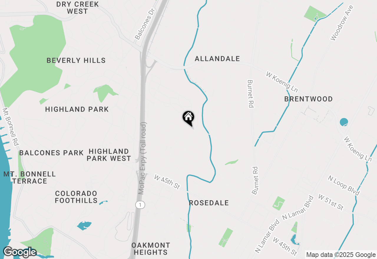Map of 5001 Bull Creek Rd #116, Austin, TX 78731