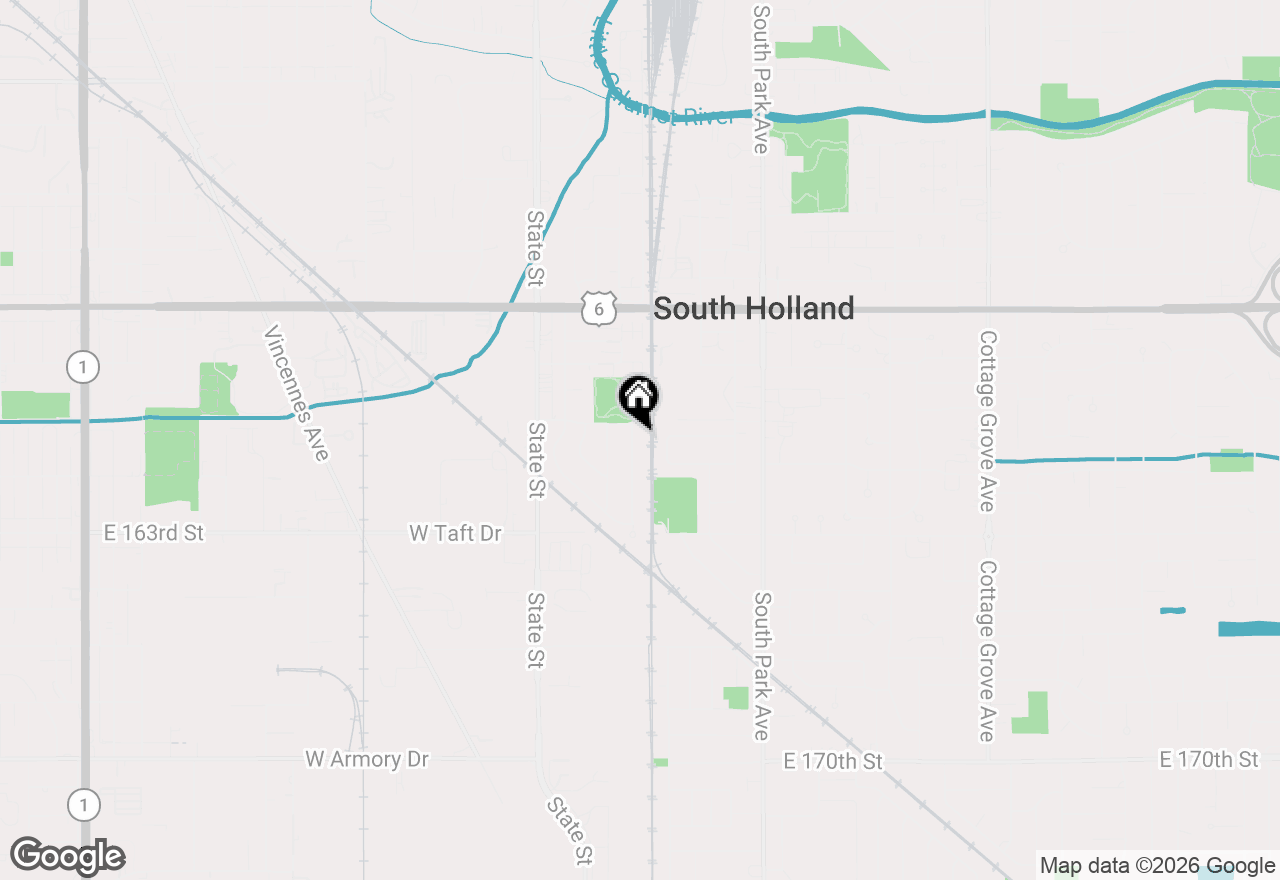 Map of 16419 Woodlawn West Avenue, South Holland, IL 60473