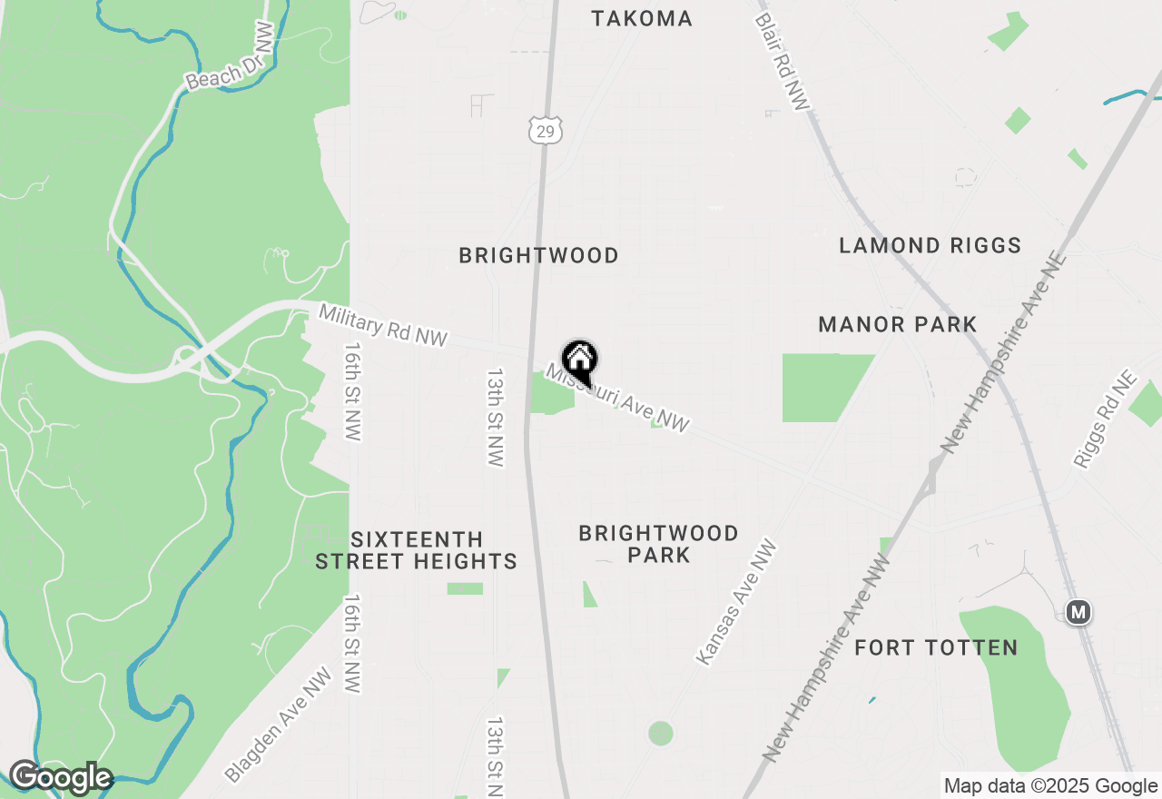 Map of 5733 9th Street Nw, Washington, DC 20011