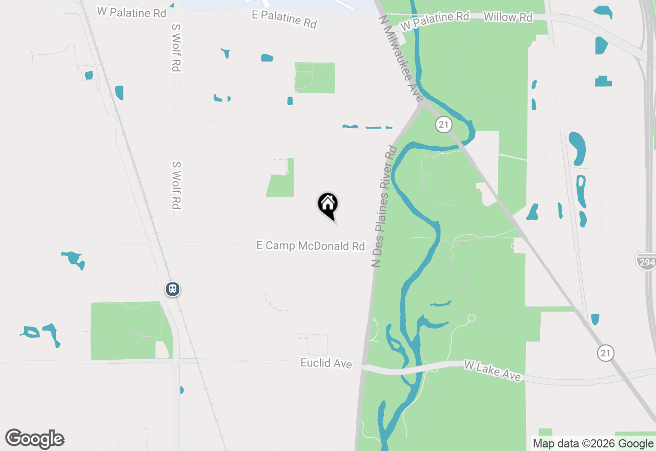 Map of 1916 E Yuma Lane, Mount Prospect, IL 60056
