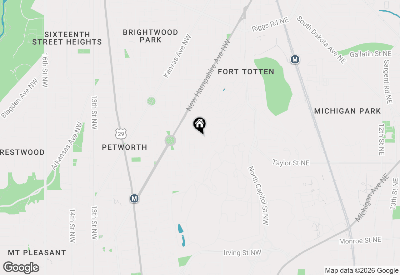Map of 4303 3rd Street Nw, Washington, DC 20011