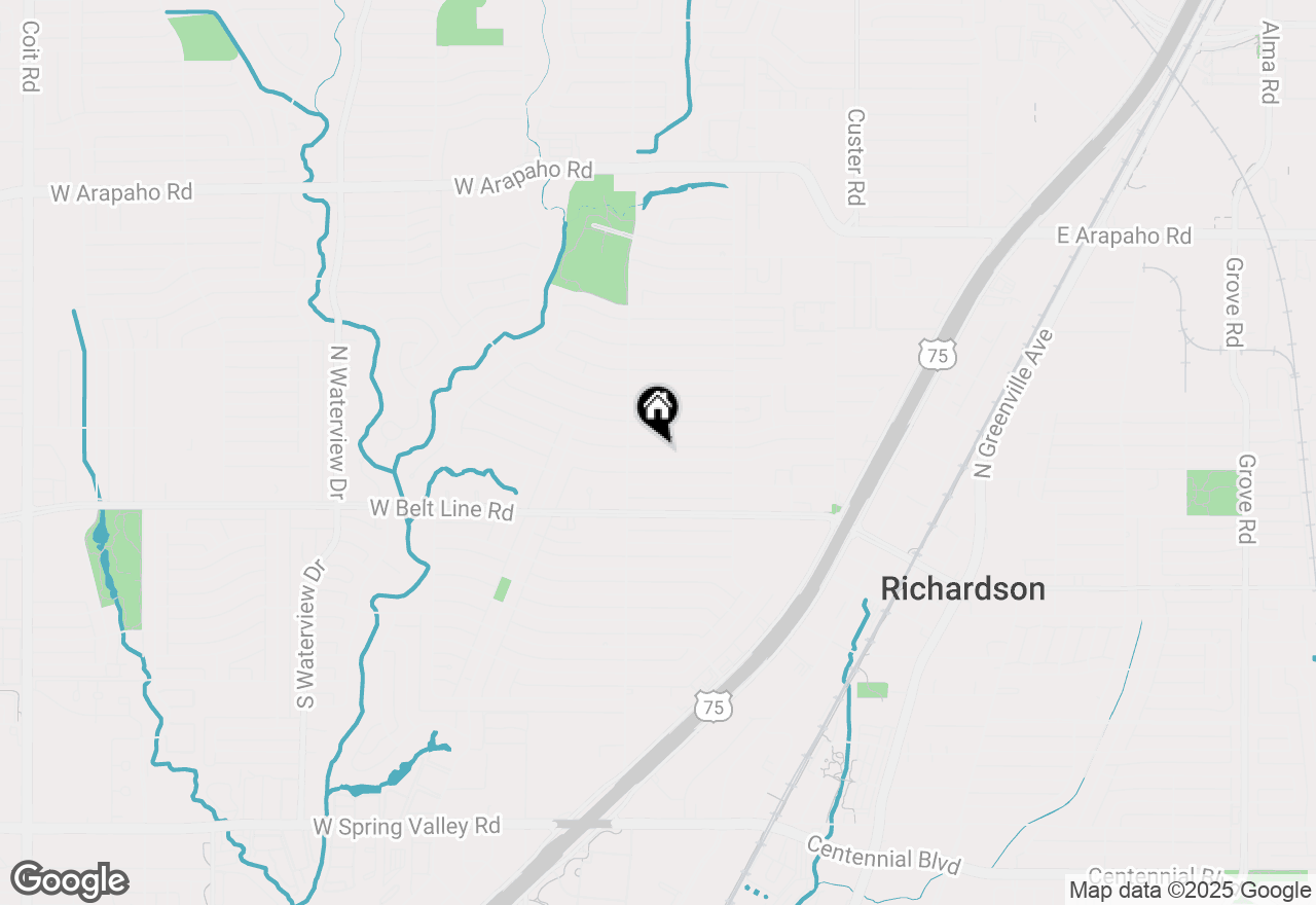 Map of 628 Westwood Drive, Richardson, TX 75080