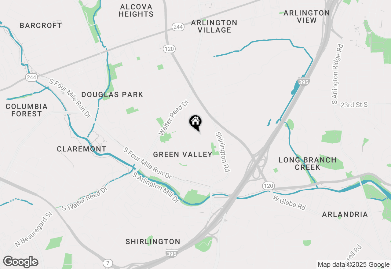 Map of 2109 S Lowell Street, Arlington, VA 22204