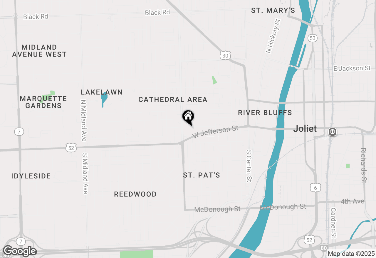 Map of 718 Richmond Street, Joliet, IL 60435