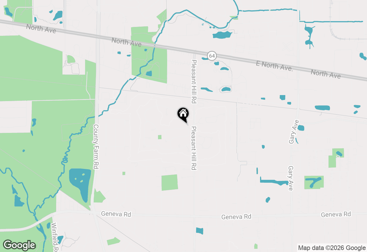 Map of 26W276 Thorngate Lane, Winfield, IL 60190