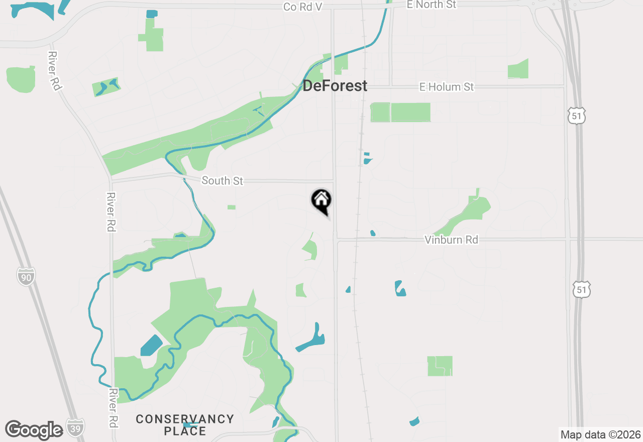 Map of 704 Meadow Court, Deforest, WI 53532