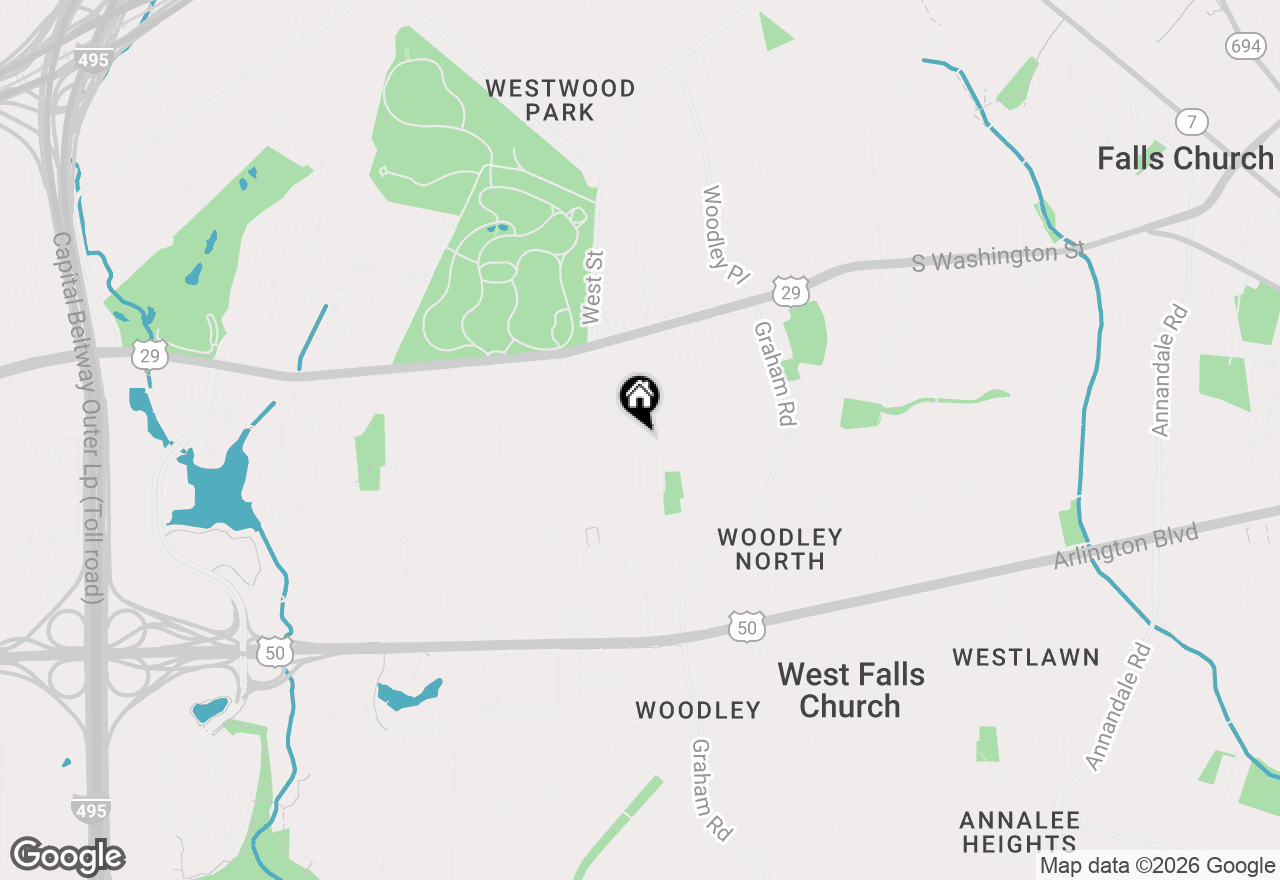 Map of 7330 Poplar Court, Falls Church, VA 22042