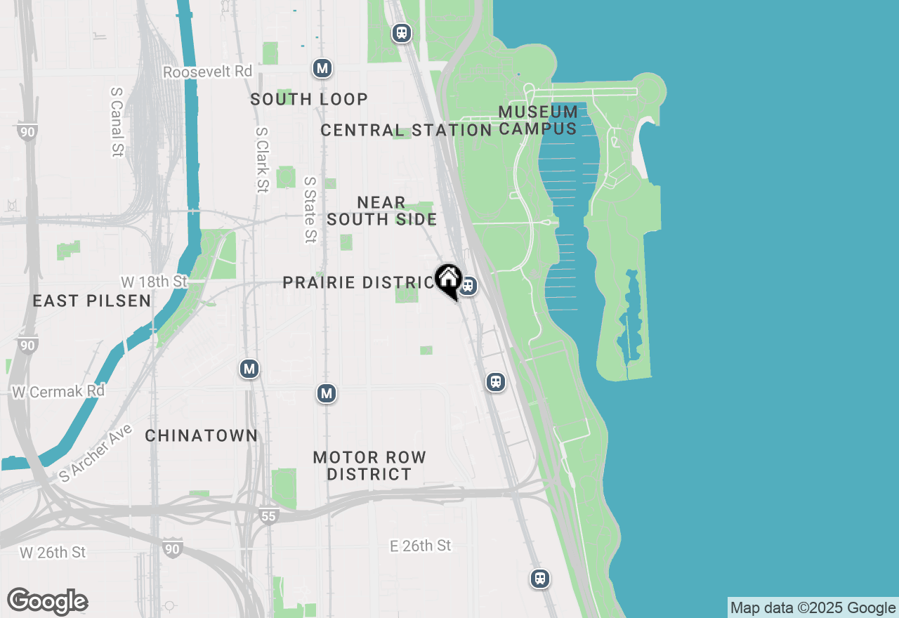 Map of 1901 S Calumet Avenue #806, Chicago, IL 60616