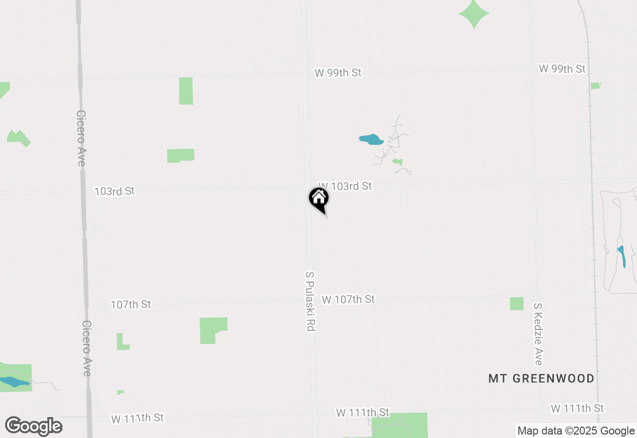 Map of 3931 W 104th Street #2B, Chicago, IL 60655