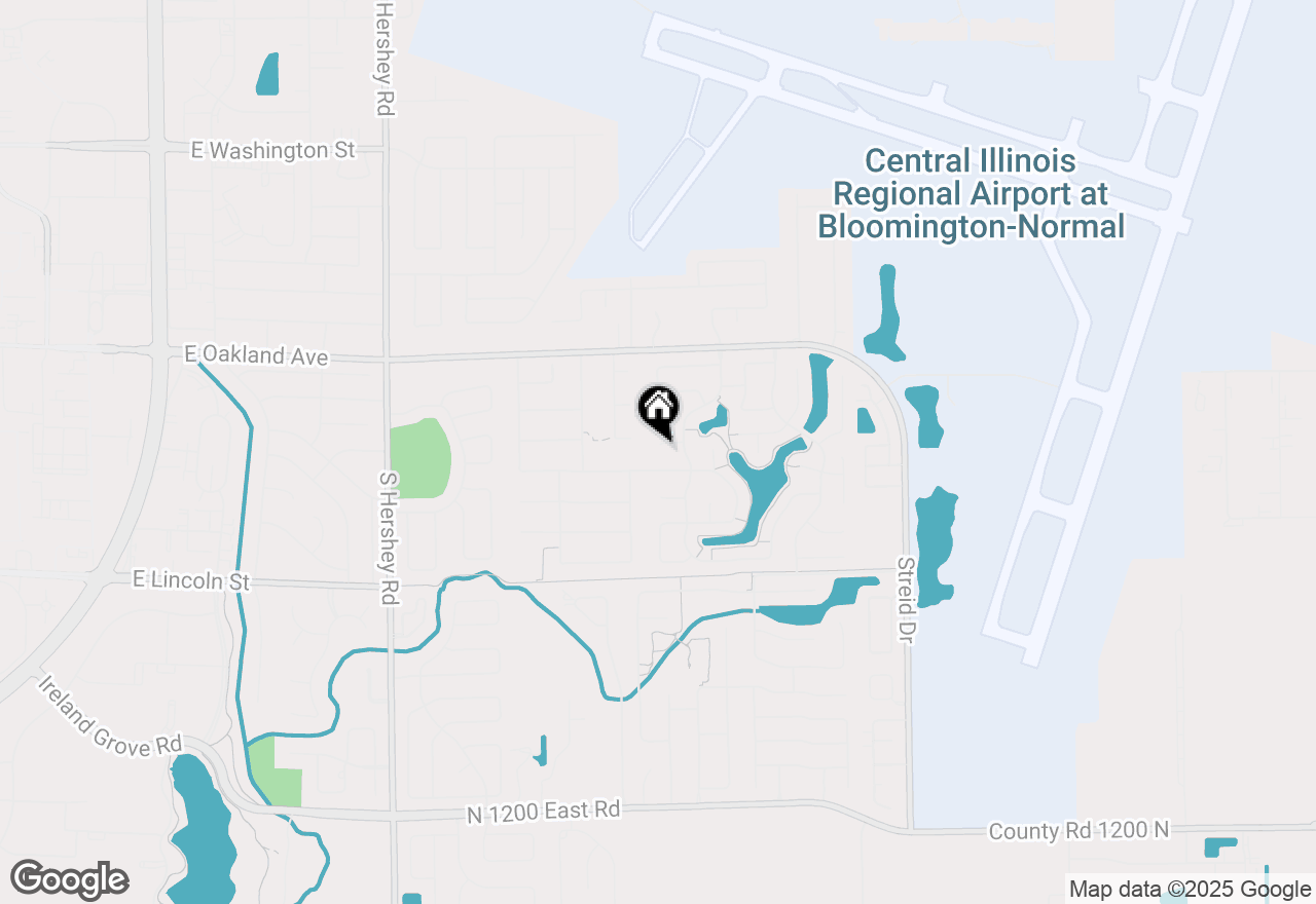 Map of 3 Harvest Court, Bloomington, IL 61704