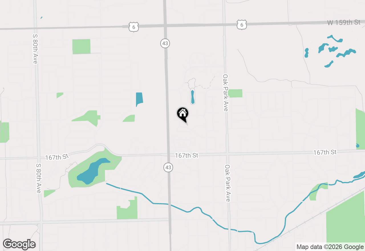 Map of 7114 Olde Gatehouse Road, Tinley Park, IL 60477