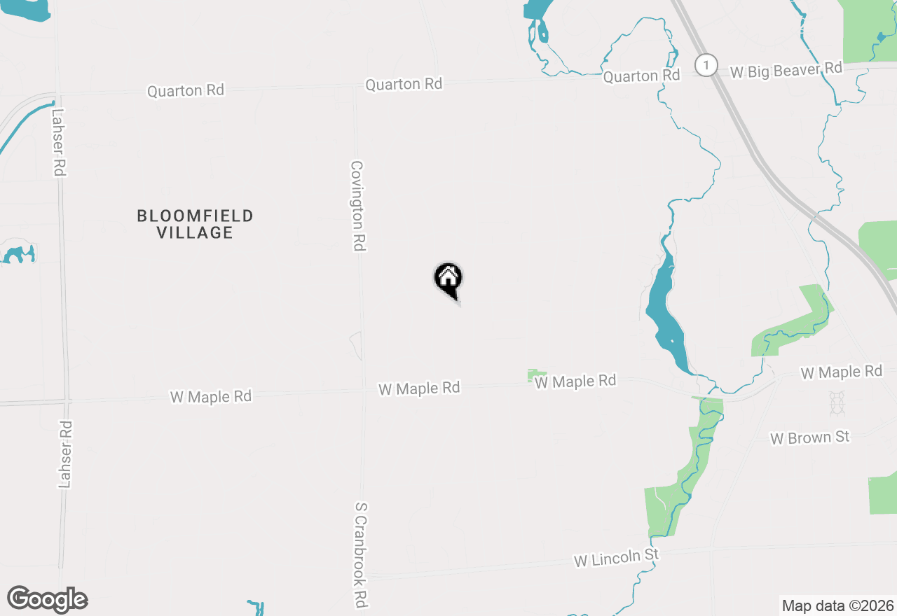 Map of 485 Westwood Drive, Bloomfield Hills, MI 48301