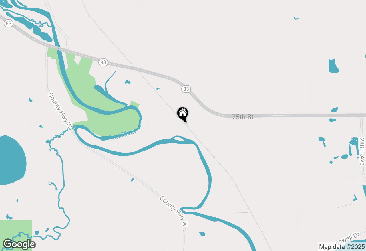 Map of 7535 Shorewood Dr, Salem, WI 53168
