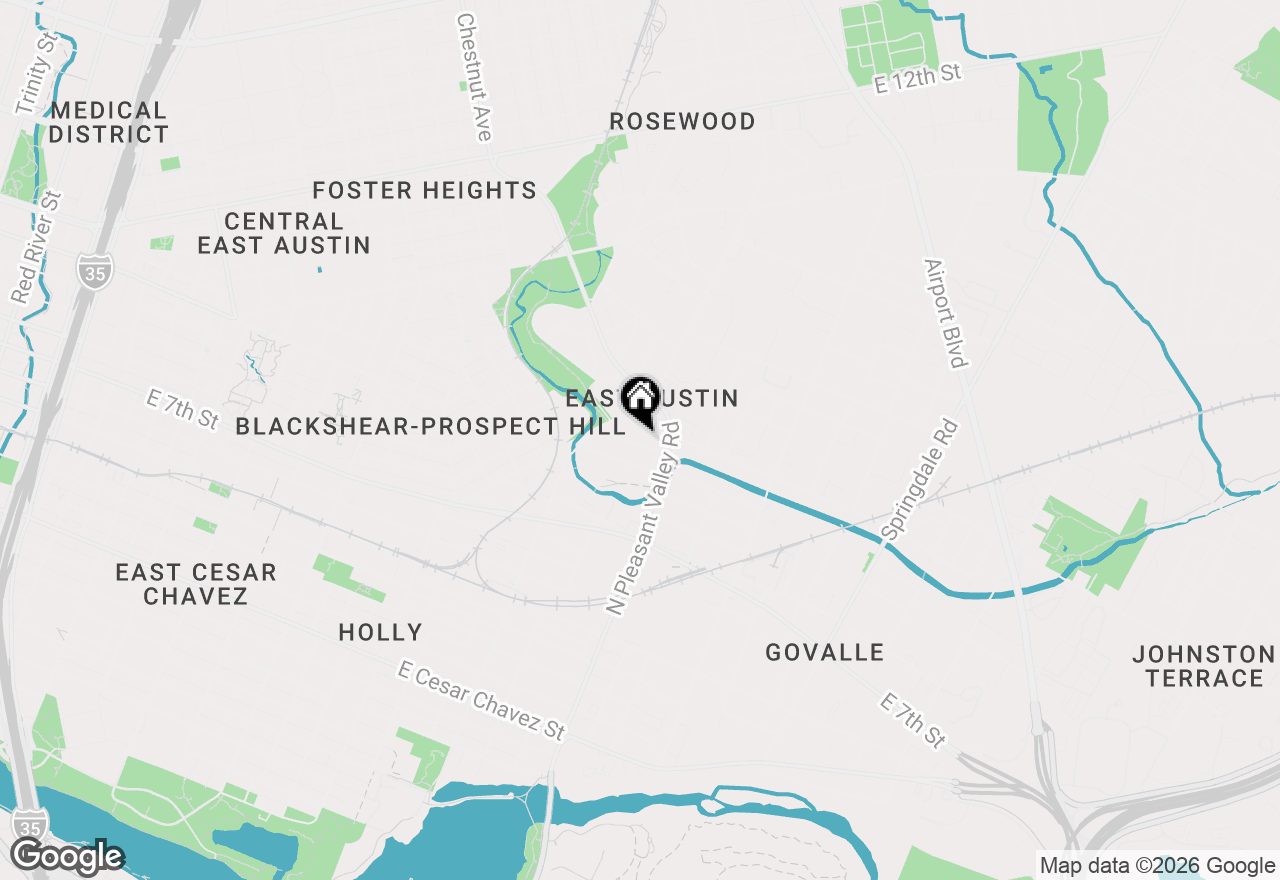 Map of 2710 Zaragosa A St, Austin, TX 78702