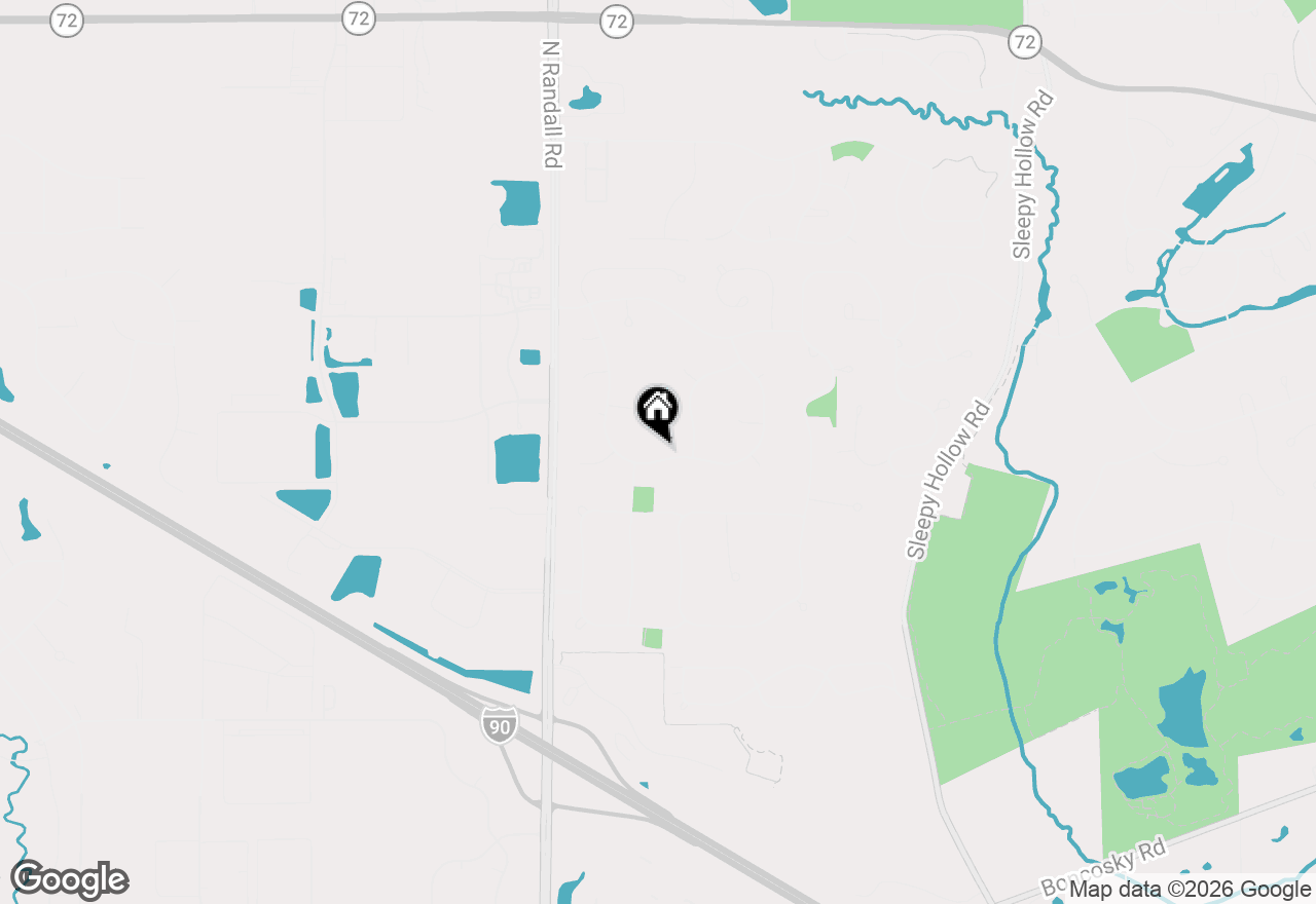 Map of 732 Jamestowne Road, Sleepy Hollow, IL 60118