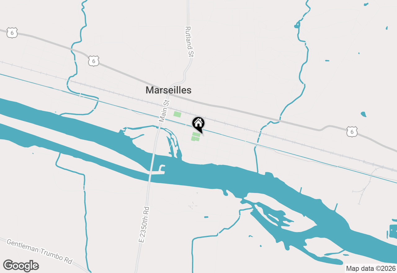 Map of 410 Broadway Street, Marseilles, IL 61341
