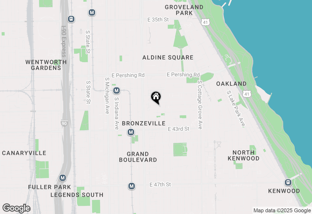 Map of 450 E Bowen Avenue #1E, Chicago, IL 60653