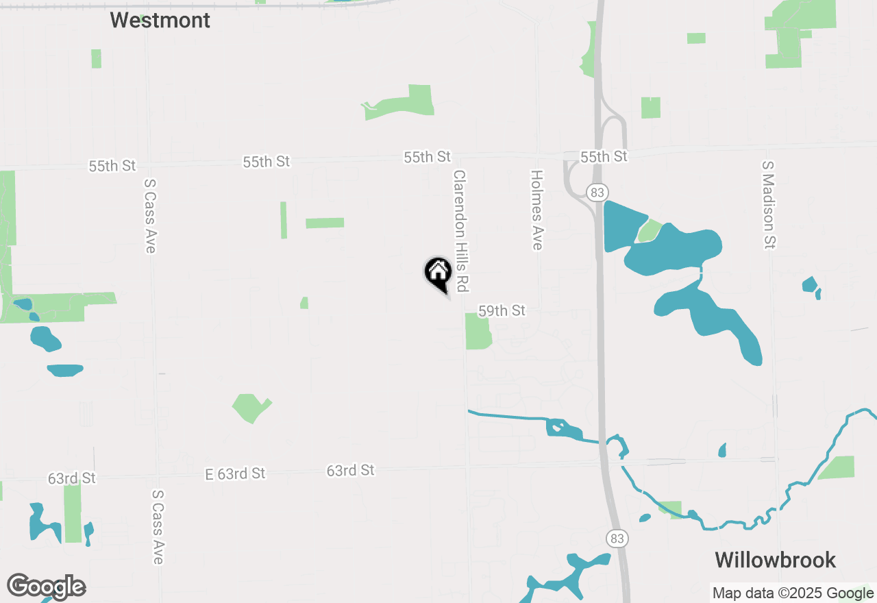 Map of 5880 Alabama Avenue, Clarendon Hills, IL 60514