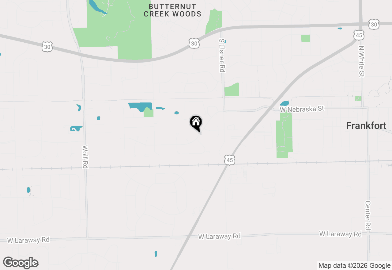 Map of 10518 Nebraska Street, Frankfort, IL 60423