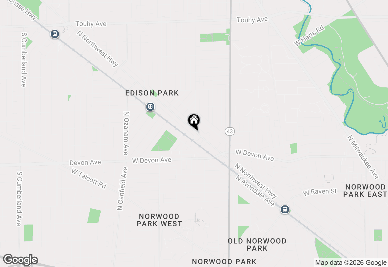 Map of 6556 N Northwest Highway #GN, Chicago, IL 60631