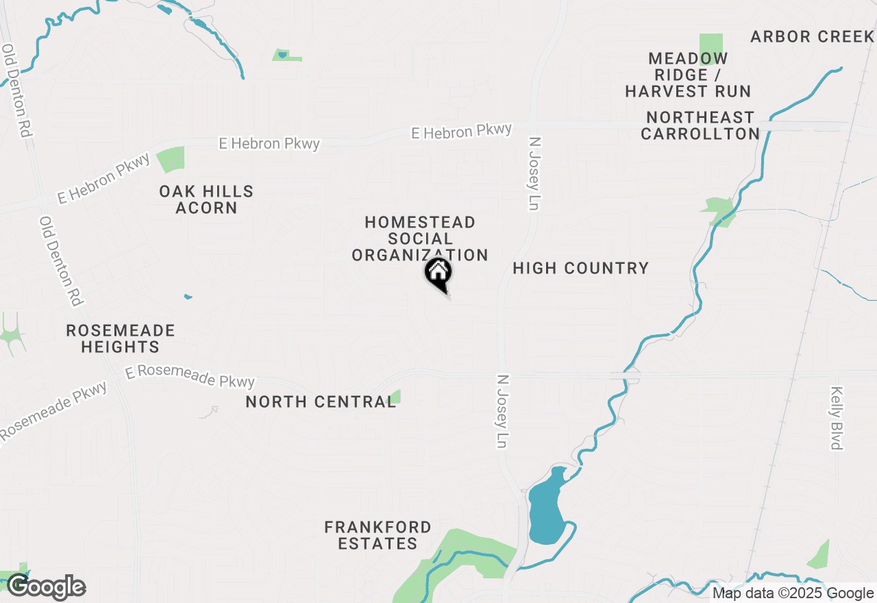 Map of 3822 Westminster Drive, Carrollton, TX 75007