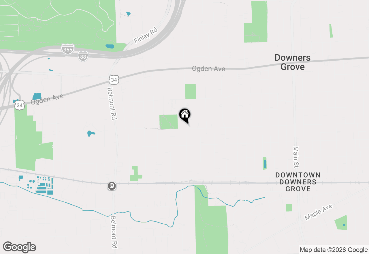 Map of 4640 Lee Avenue, Downers Grove, IL 60515