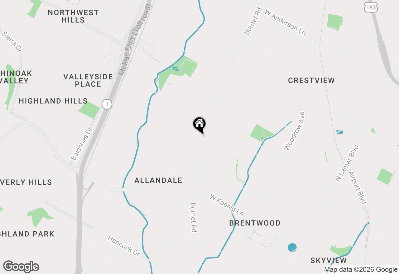 Map of 6444 Burnet Rd #207, Austin, TX 78757