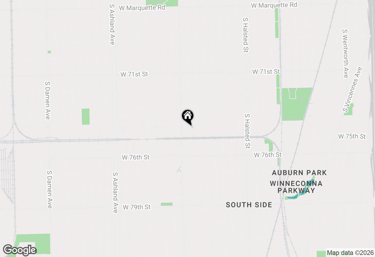 Map of 7416 S May Street, Chicago, IL 60621