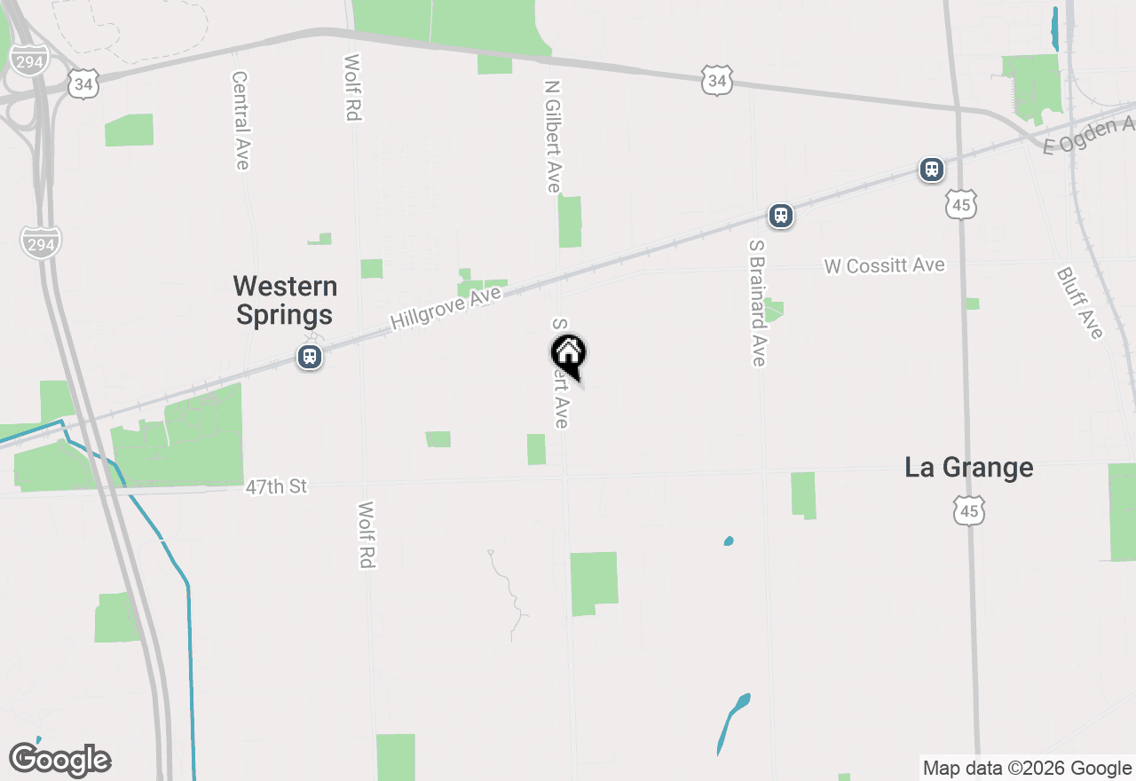 Map of 321 S Gilbert Avenue, La Grange, IL 60525