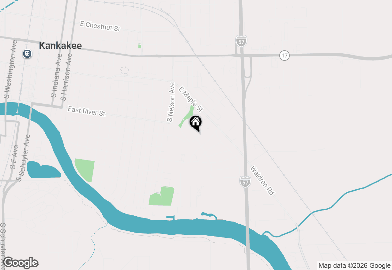 Map of 1809 E Eagle Street, Kankakee, IL 60901