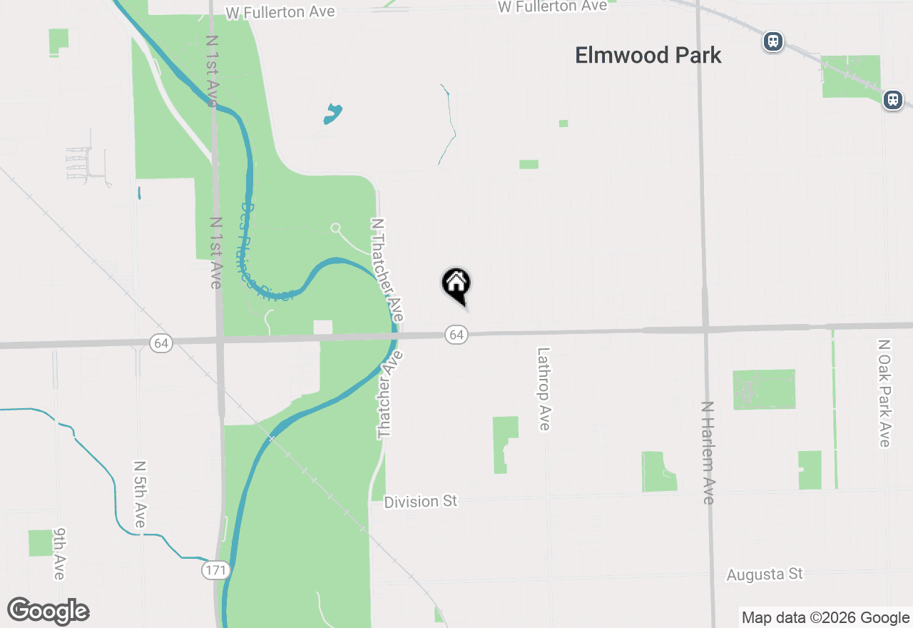 Map of 1622 N 78th Avenue, Elmwood Park, IL 60707