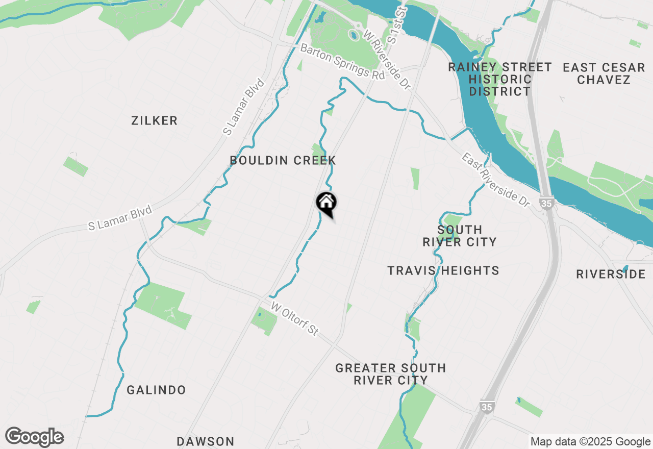 Map of 401 W Milton St, Austin, TX 78704