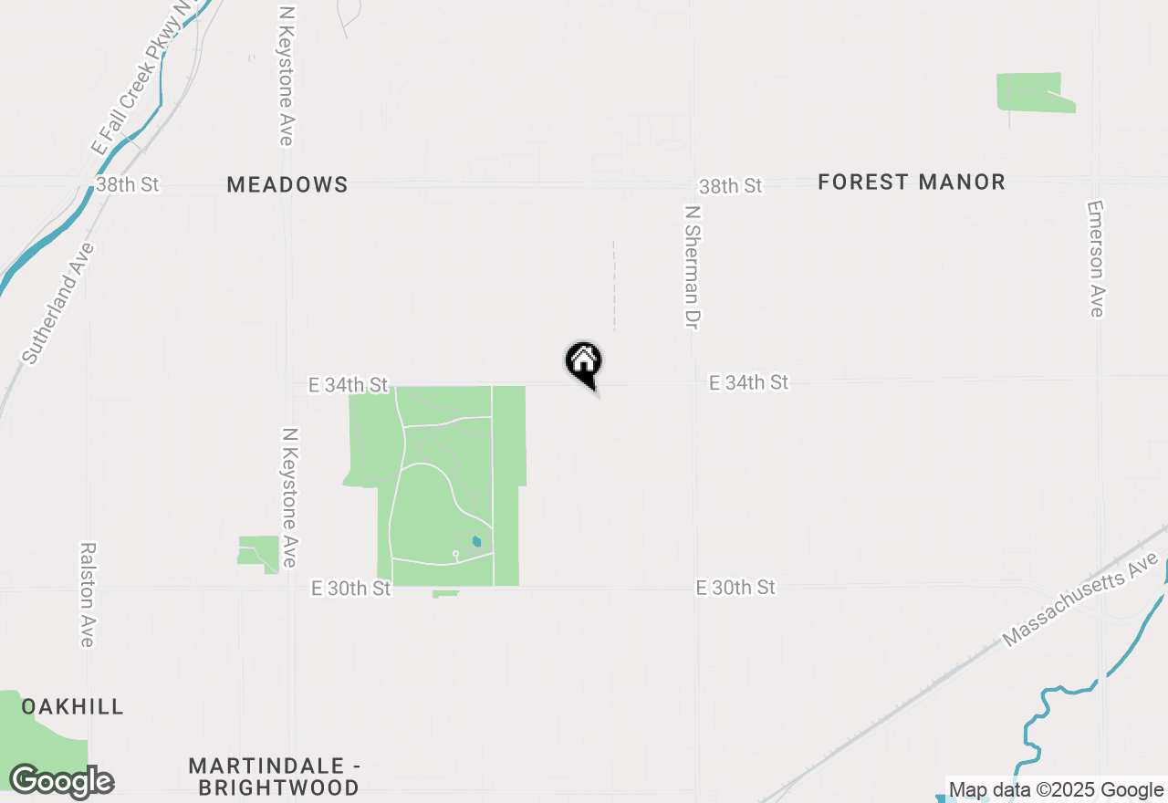 Map of 3350 N Olney Street, Indianapolis, IN 46218