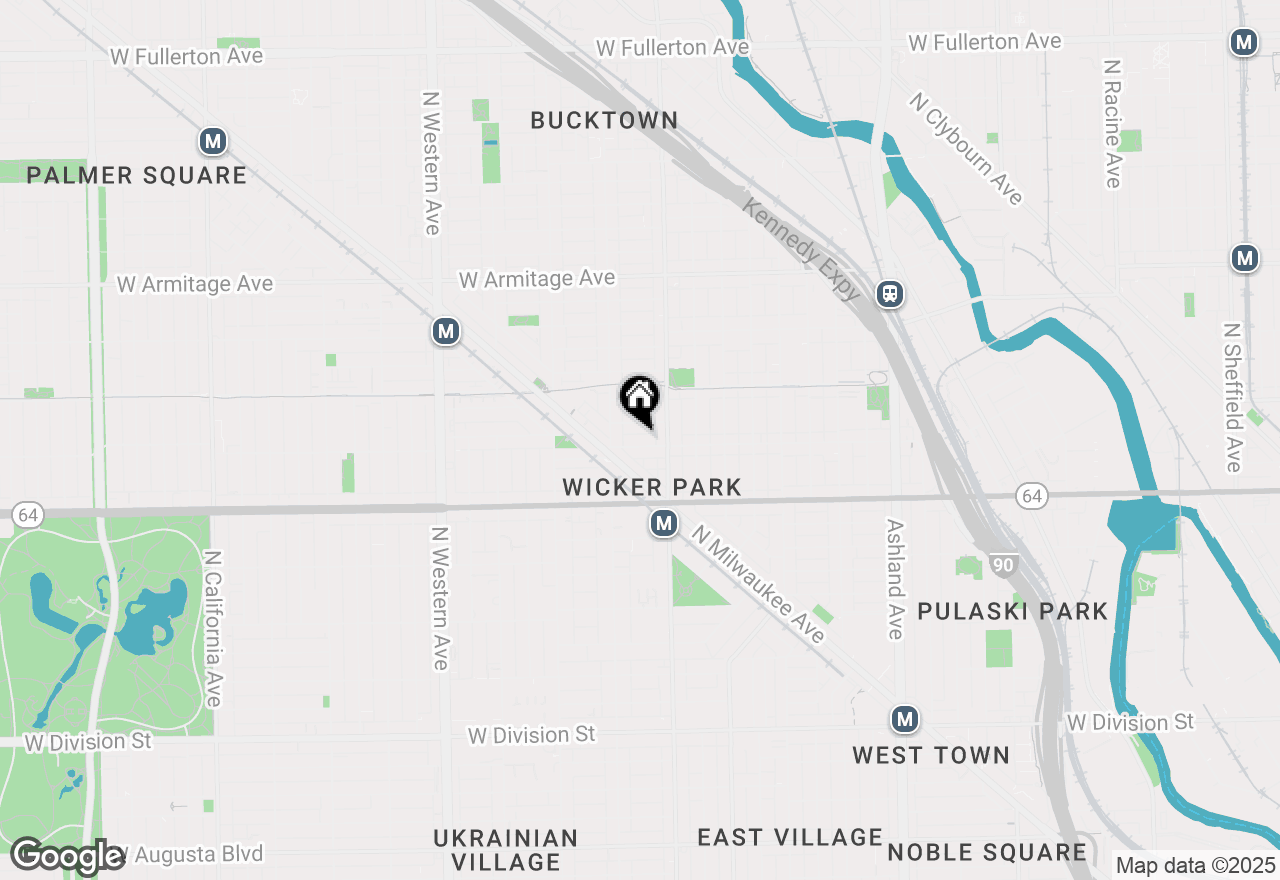 Map of 2028 W Wabansia Avenue #1, Chicago, IL 60647