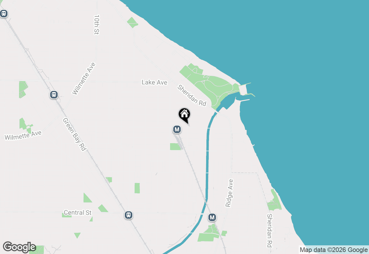 Map of 320 Linden Avenue, Wilmette, IL 60091