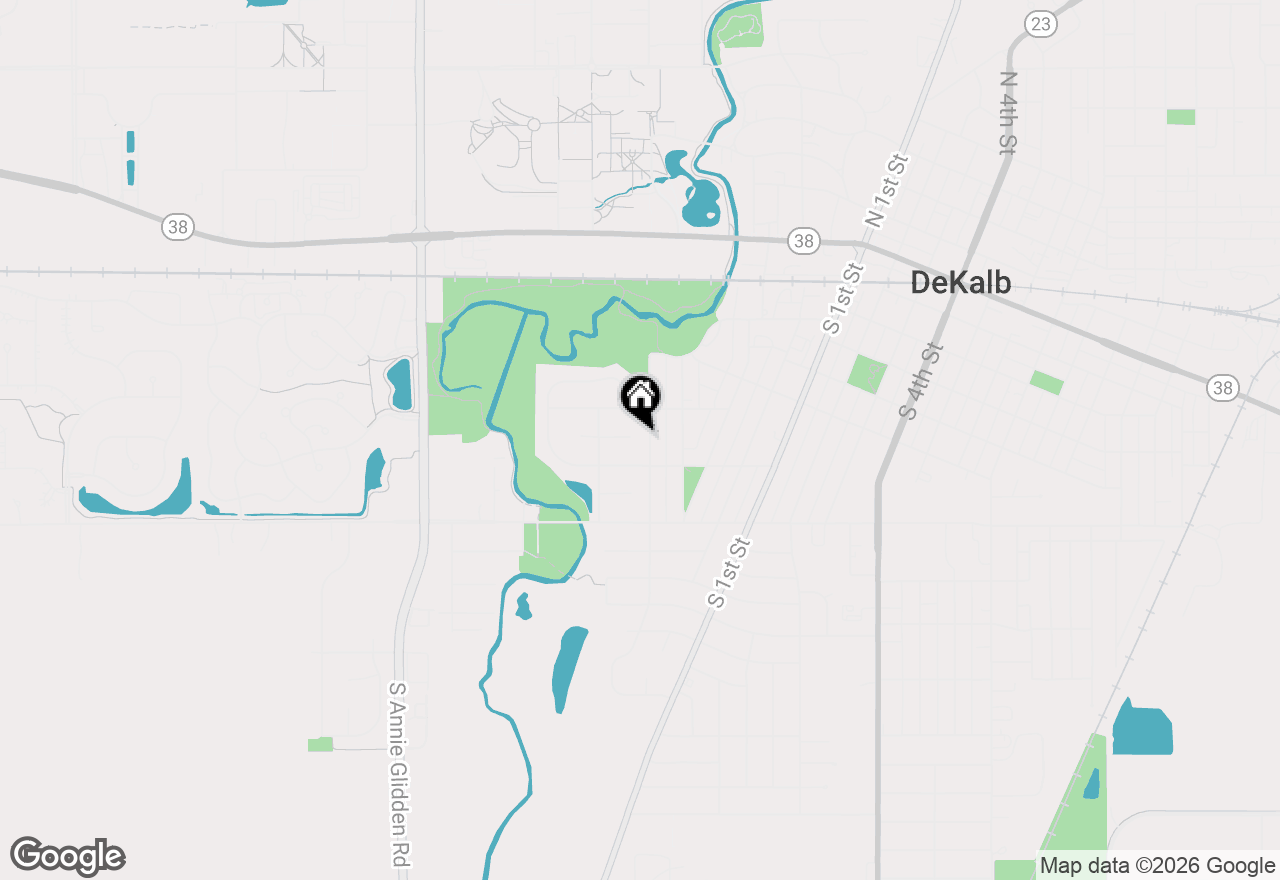 Map of 430 Turnbury Court E, Dekalb, IL 60115