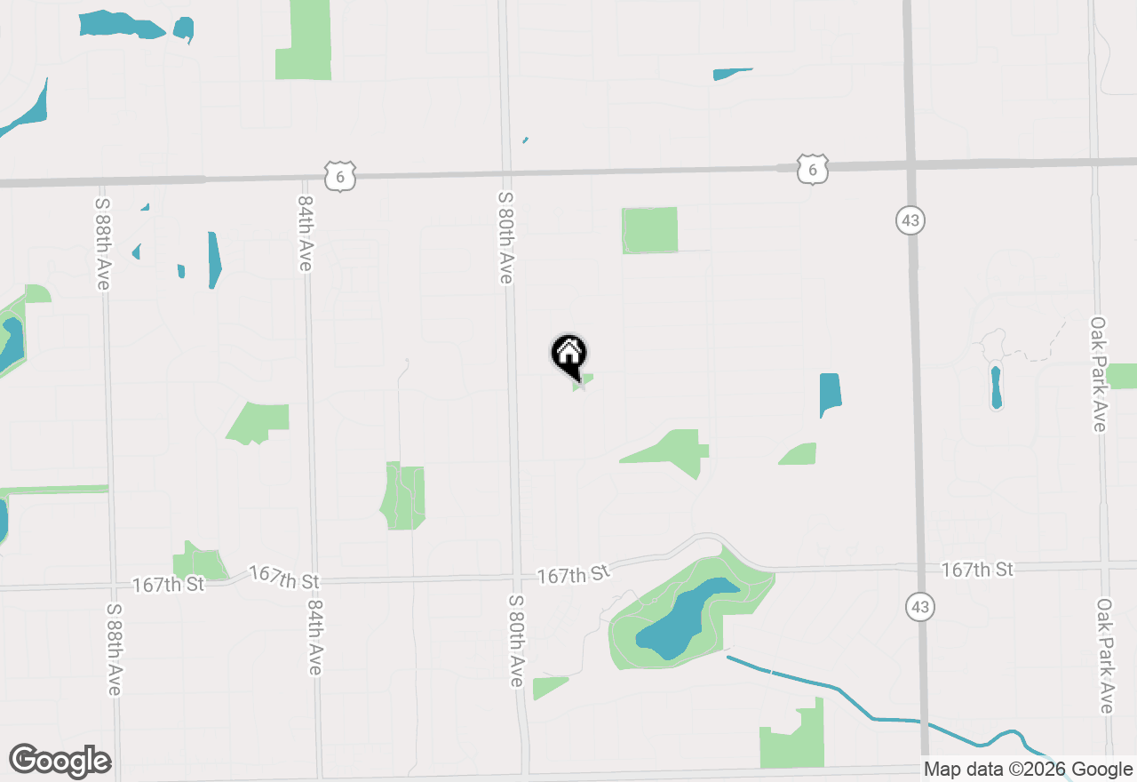 Map of 7905 163rd Place #7905, Tinley Park, IL 60477