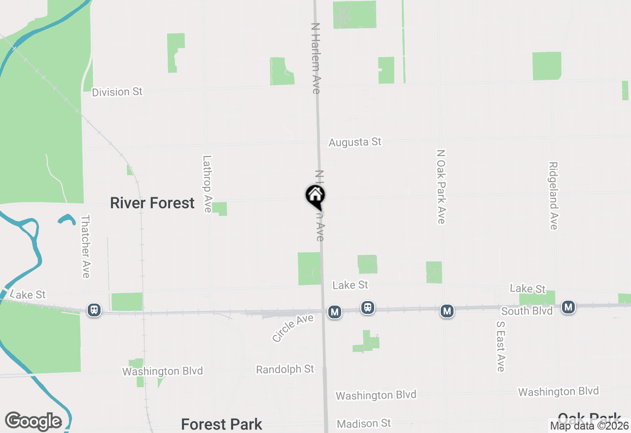 Map of 7204 Oak Avenue #1NW, River Forest, IL 60305