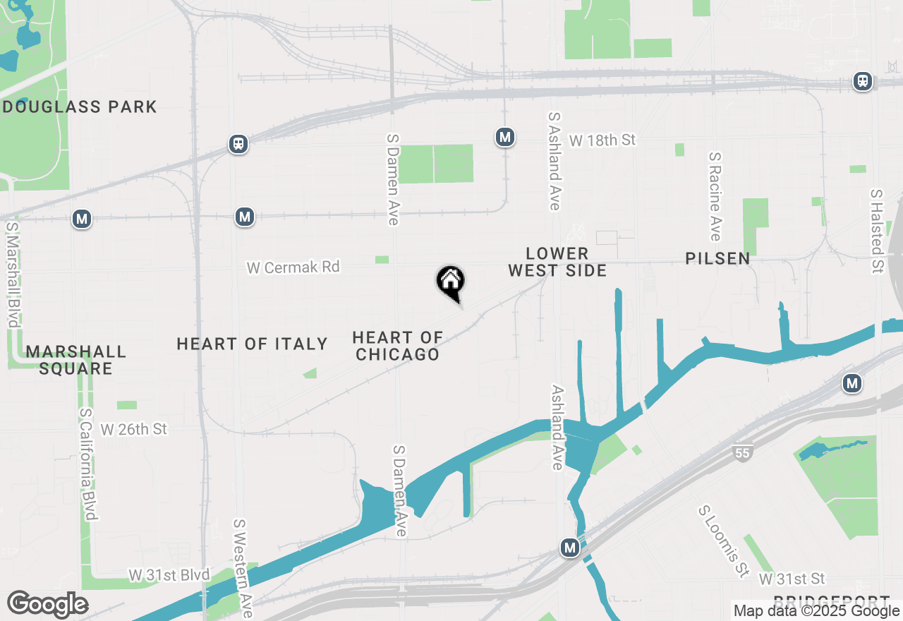 Map of 2332 S Blue Island Avenue, Chicago, IL 60608