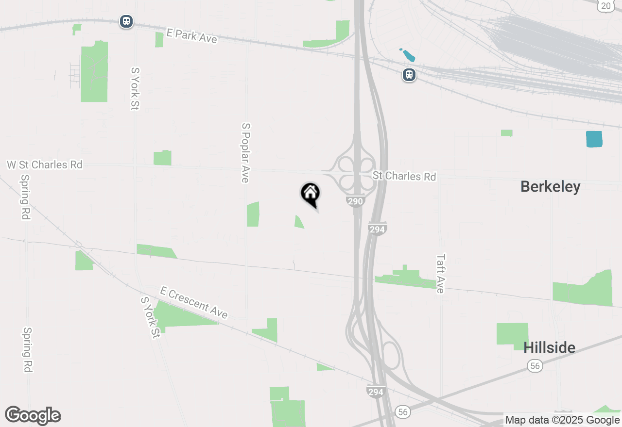 Map of 446 S Stratford Avenue, Elmhurst, IL 60126