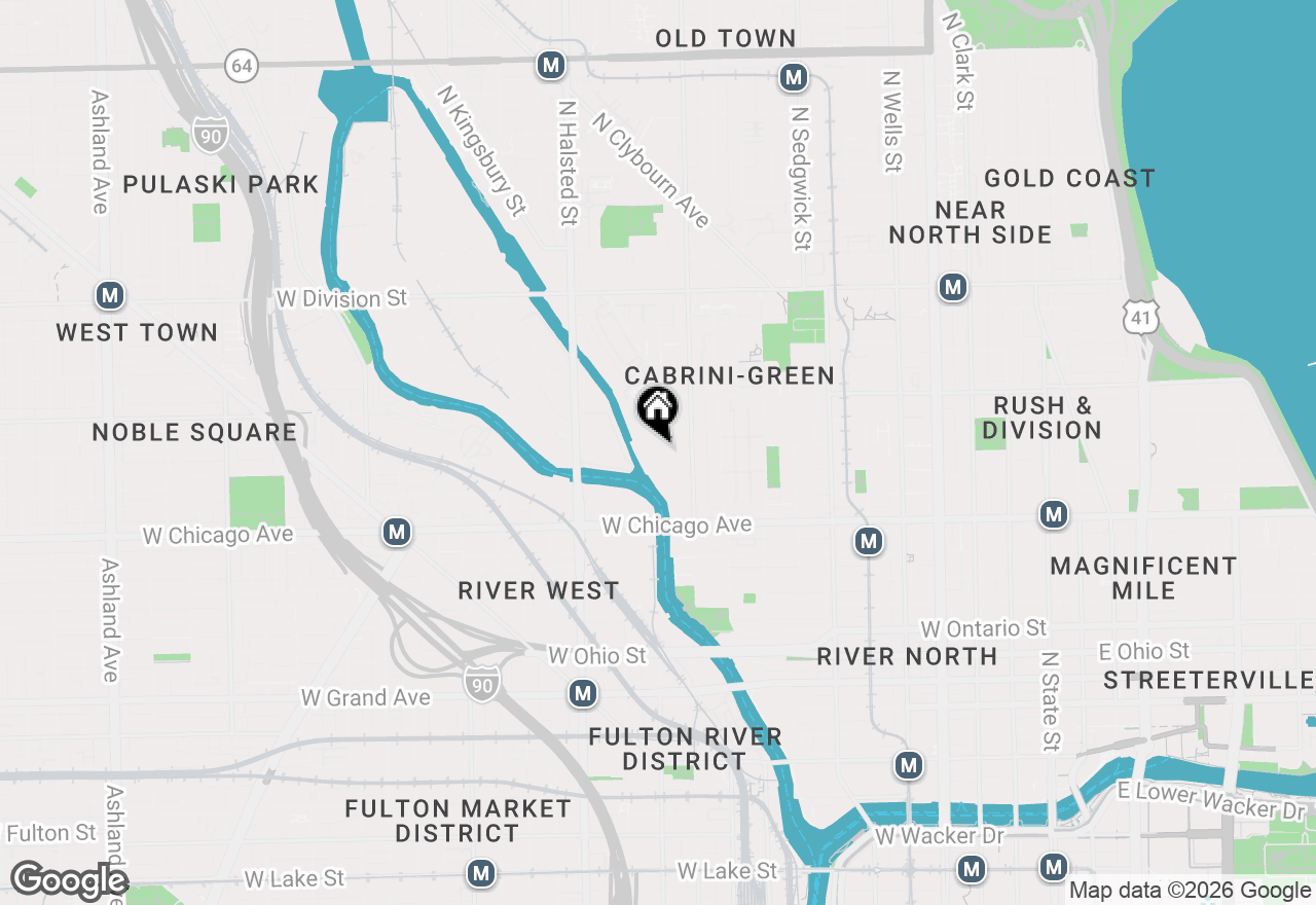 Map of 900 N Kingsbury Street #762, Chicago, IL 60610