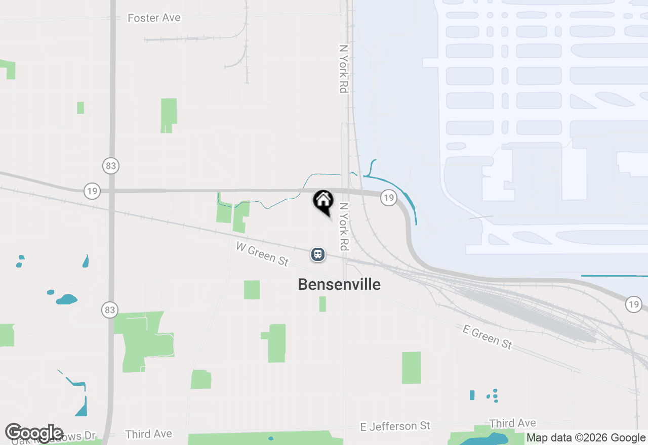 Map of 112 N Center Street #A, Bensenville, IL 60106